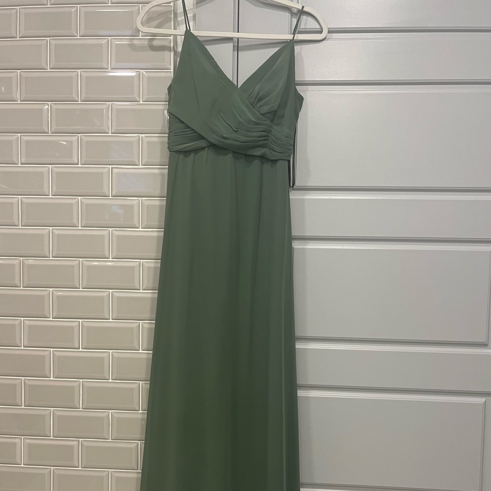 Bridesmaid dress - Social Bridesmaids brand. Size 2R “Vineyard Green”